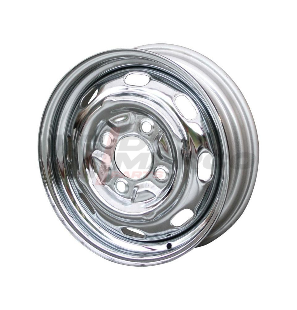 Cerchio ruota cromato tipo originale 4x130 4.5x15 ET+45 per Maggiolino, Maggiolone, Buggy, Karmann Ghia, Type 3