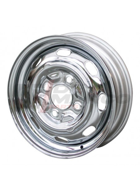 Cerchio ruota cromato tipo originale 4x130 4.5x15 ET+45 per Maggiolino, Maggiolone, Buggy, Karmann Ghia, Type 3