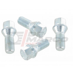 Lot de 4 boulons zingués 14x1,5x28mm (haute qualité)