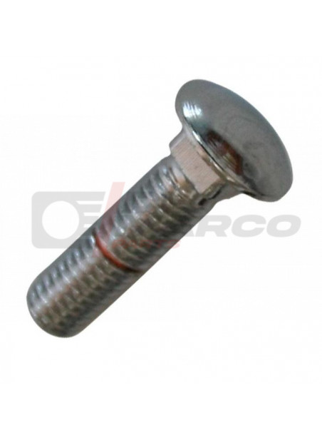 Bumper bolt chromed for Beetle up to 07/1967, Type 3, Karmann Ghia, Bus T1, T2, T25, Golf 1