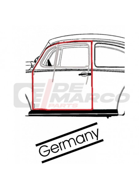 Door seal left for Beetle Sedan from 08/1955 to 07/1966 (Top quality)