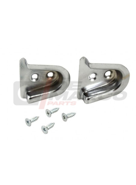 Pair housing door centering wedge for Beetle, Super Beetle, Karmann Ghia Cabrio