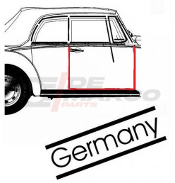 Joint de porte droit Coccinelle et Coccinelle Cabrio 08/1964 à 07/1979 (Haute qualité)