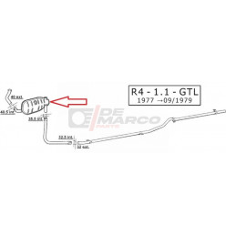 Silenziatore marmitta R4 1108cc, R4 F4, R4 F6