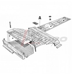 Plancher latéral gauche galvanisé pour Citroën 2CV et Dyane