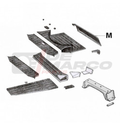 Lamierato zincato portafari posteriore completo per Citroen 2CV