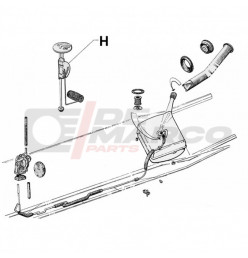 Galleggiante serbatoio benzina per Citroen 2CV, Dyane, Mehari