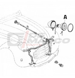 Front headlight for Citroen 2CV