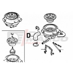 Carburetor hose for Citroen Dyane and Mehari