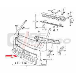 Rivestimento anteriore originale per Volkswagen LT