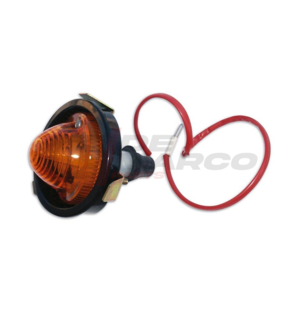 Complete left front turn signal with black support for Citroen 2CV