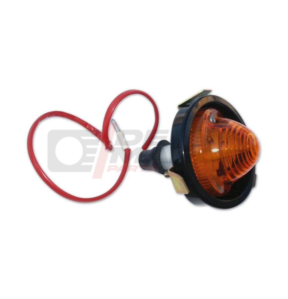 Complete right front turn signal with black support for Citroen 2CV