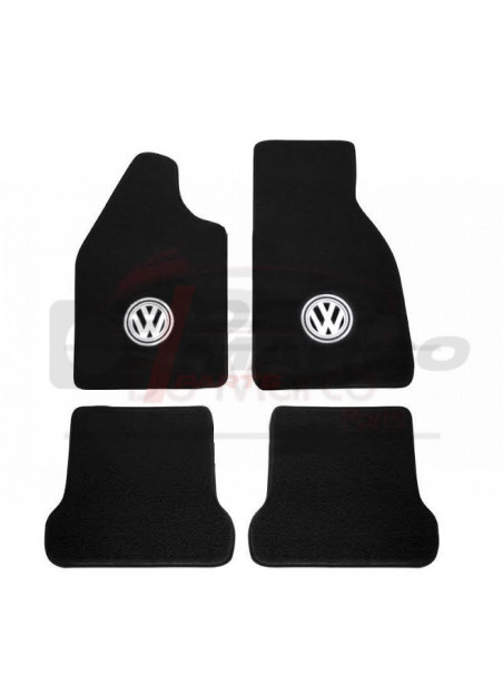 Ensemble de tapis noirs avec logo pour Coccinelle, Buggy (Haute qualité)