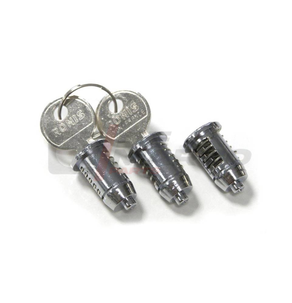 Set de 3 barillets de serrure pour Citroën 2CV