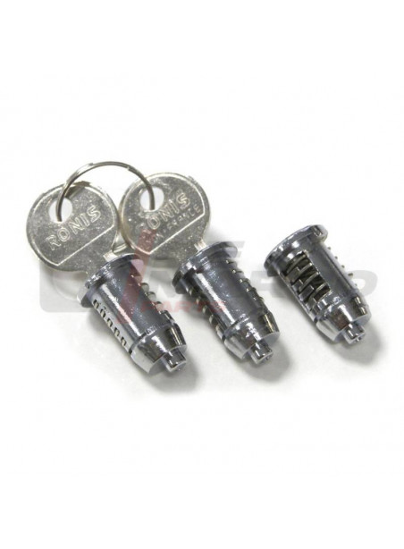 Set de 3 barillets de serrure pour Citroën 2CV