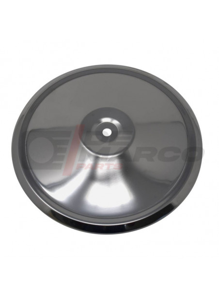 Polished stainless steel wheel hub cap for classic Citroen