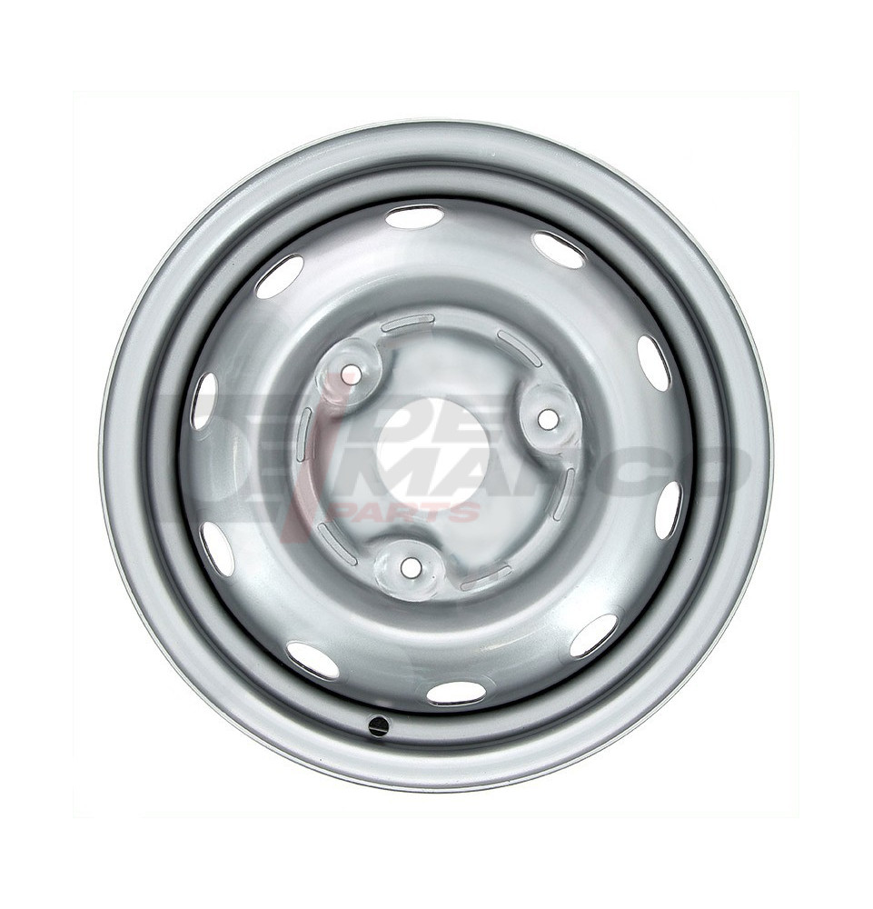 Jante grise d'origine avec trou central 4,5x13 pour Renault 4, R5 et R6