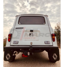 Pair of rear mud flaps with logo Renault 4