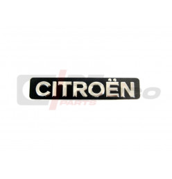 Metal adhesive 'CITROEN' badge for rear door