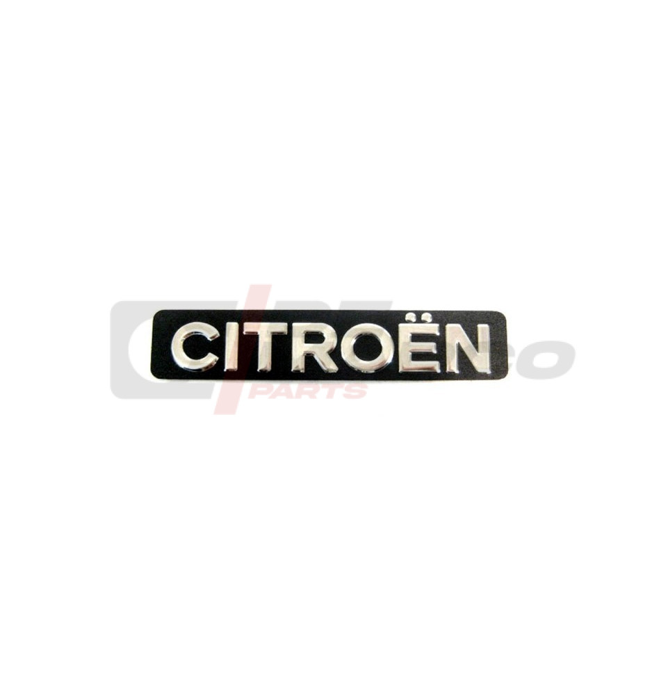 Metal adhesive 'CITROEN' badge for rear door