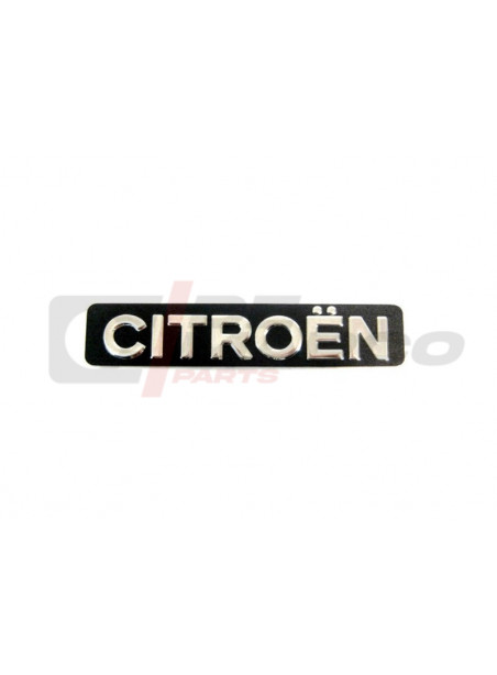 Metal adhesive 'CITROEN' badge for rear door