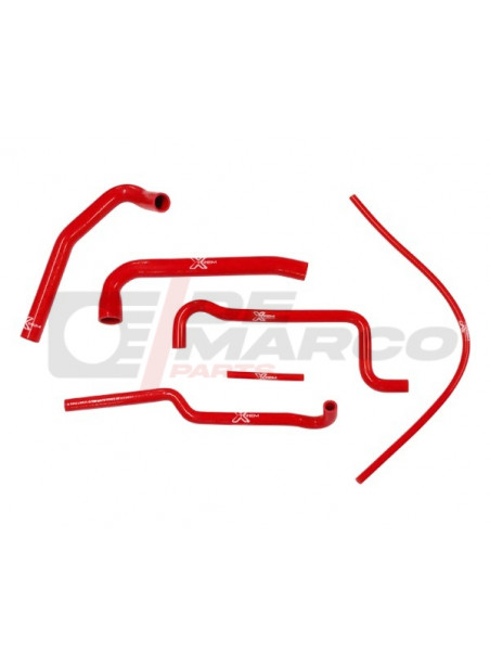 Red silicone cooling hose kit for Renault 4 956-1108cc