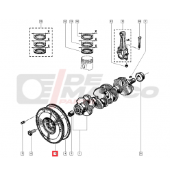 Volano per Renault 4 956cc e 1108cc, R5, R6