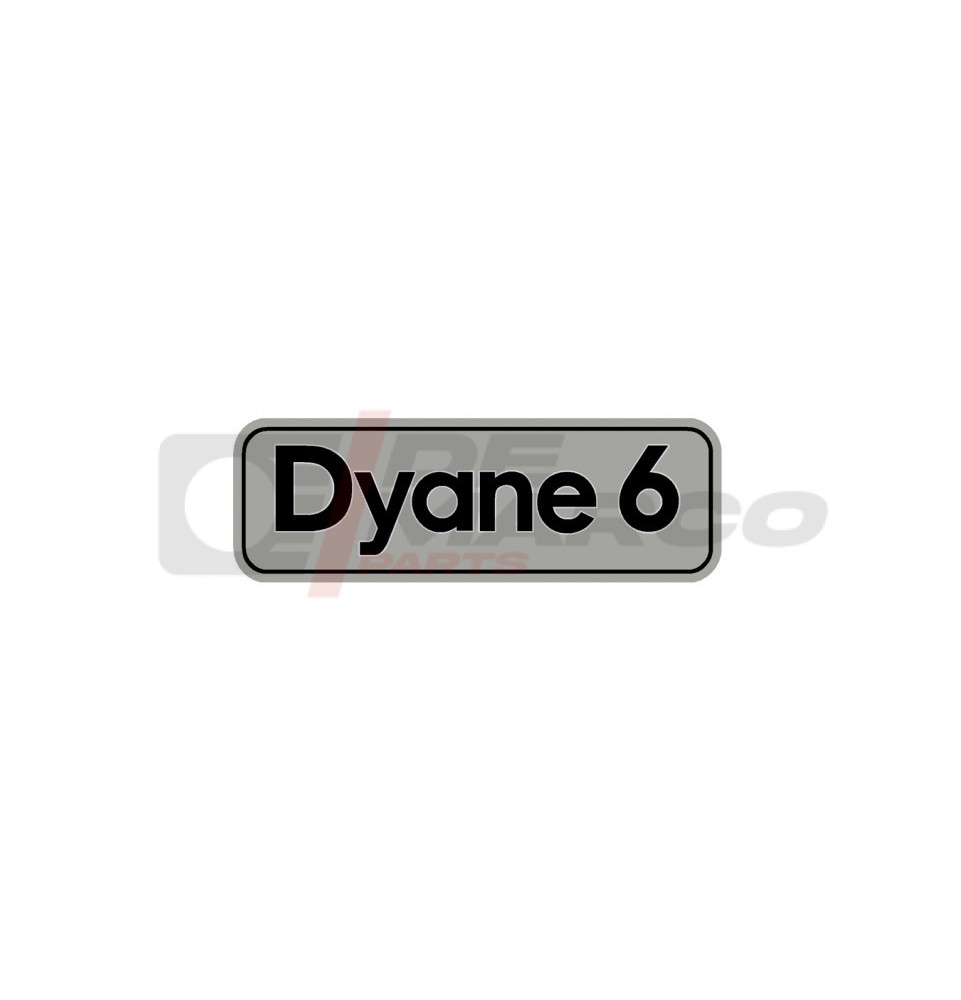 Rear tailgate sticker for Dyane 6