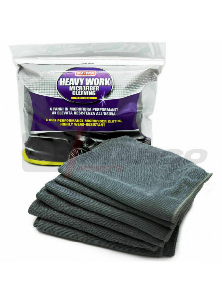 Set of 6 Ma-Fra Heavy Work microfiber cloths