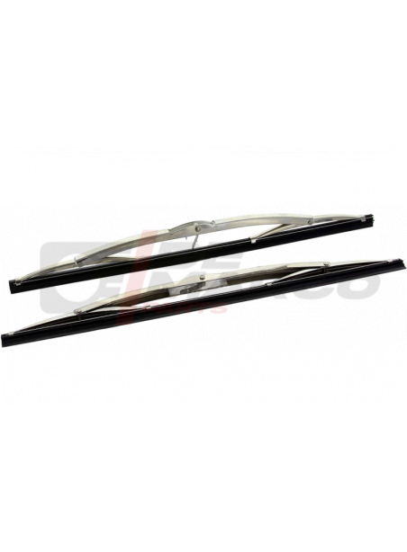 Stainless steel wiper blade pair for Citroen DS