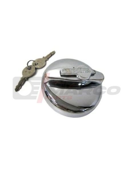 Chrome locking fuel cap for Citroen 2CV, Dyane, Mehari, Ami 6/8, DS