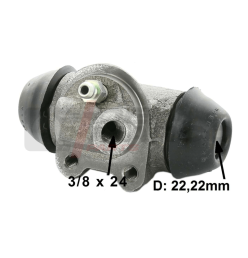 Front Left Brake Cylinder for Dauphine, 4CV, R8 and Floride