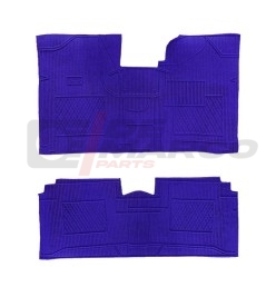 Set tappeti blu in gomma e moquette Renault 4 e R4 F4