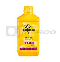 Bardahl T&D 80W90 Lubricant for Gearboxes and Differentials, 1 Liter