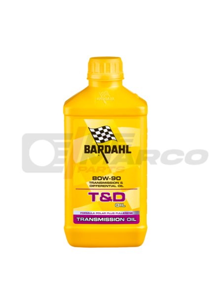 Bardahl T&D 80W90 Lubricant for Gearboxes and Differentials, 1 Liter