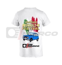 T-shirt blanche officielle du Festival Italien de la Renault 4