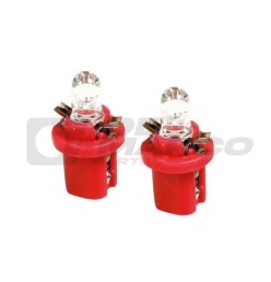 Coppia lampadine 12V led rosso per cruscotto Renault 4 e Renault 5