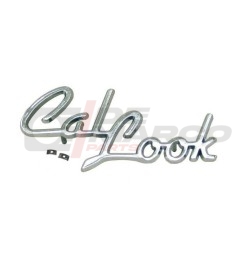 Écriture chromée "Cal Look" en métal