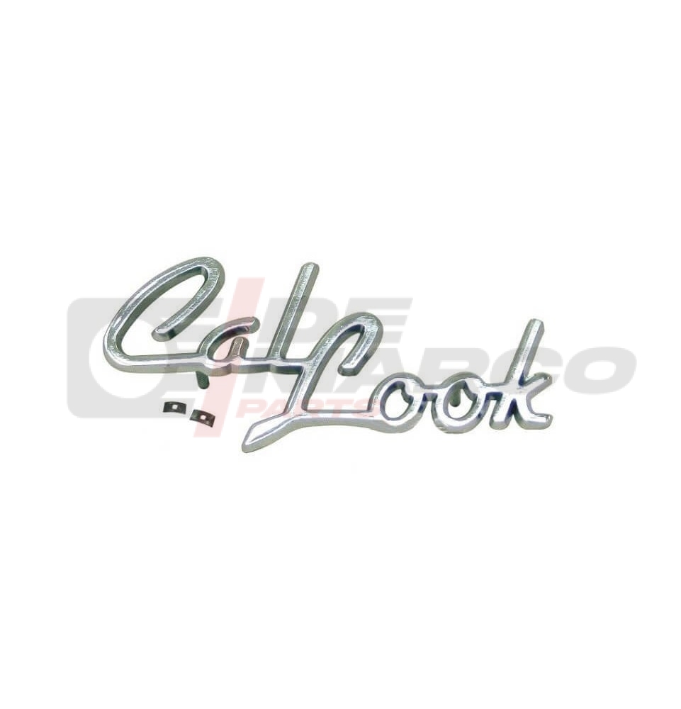 Écriture chromée "Cal Look" en métal