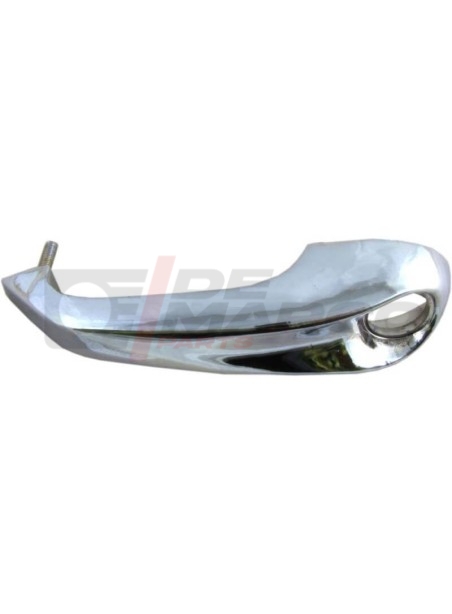 Chrome-plated plastic exterior door handle, left front or rear door, Renault 4, R4 F4, R4 F6 (1 piece)