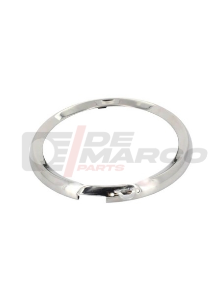 Ghiera cerchio inox faro anteriore Renault 4 prima serie,modello con fessura,regolazione esterna