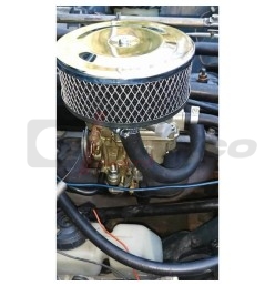 Chrome mesh air filter for Zenith or Solex carburetors