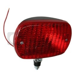 Complete supplementary rear fog light assembly, with black plastic bracket.