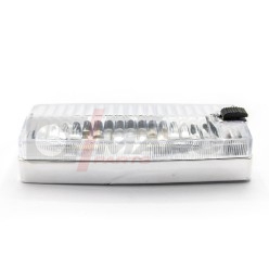 Universal 12V complete interior light with chrome base