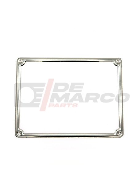 Stainless steel rear license plate frame up to 1975