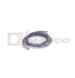 Chrome-plated plastic core for Renault 4 windshield and rear window seals.