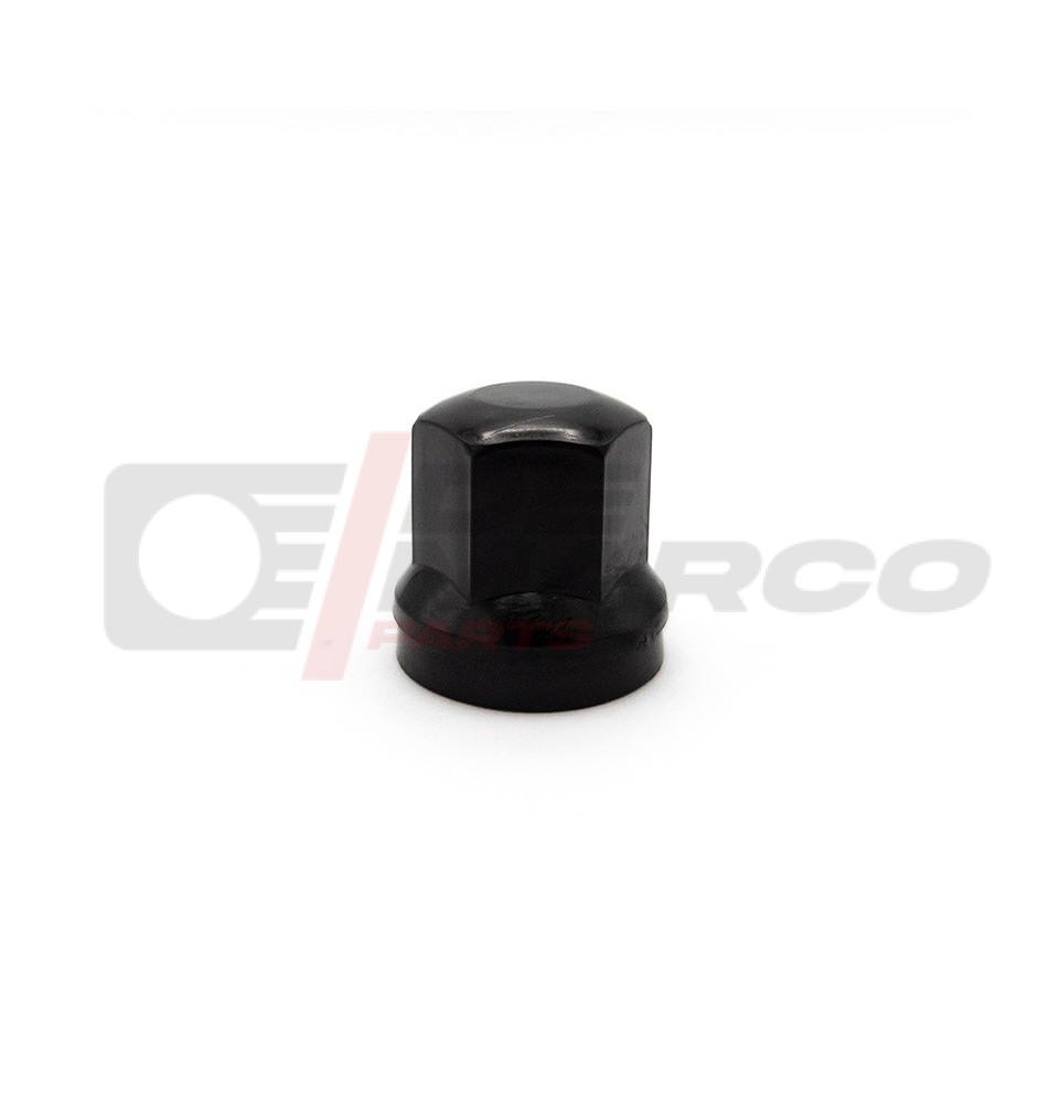 Black plastic wheel nut for French Renault classic cars