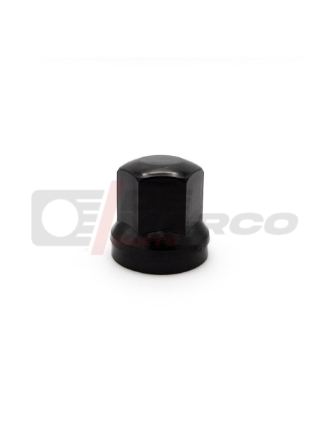 Black plastic wheel nut for French Renault classic cars