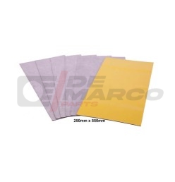 Set of Adhesive Bituminous Floor Mats 550x250mm (6 pieces)