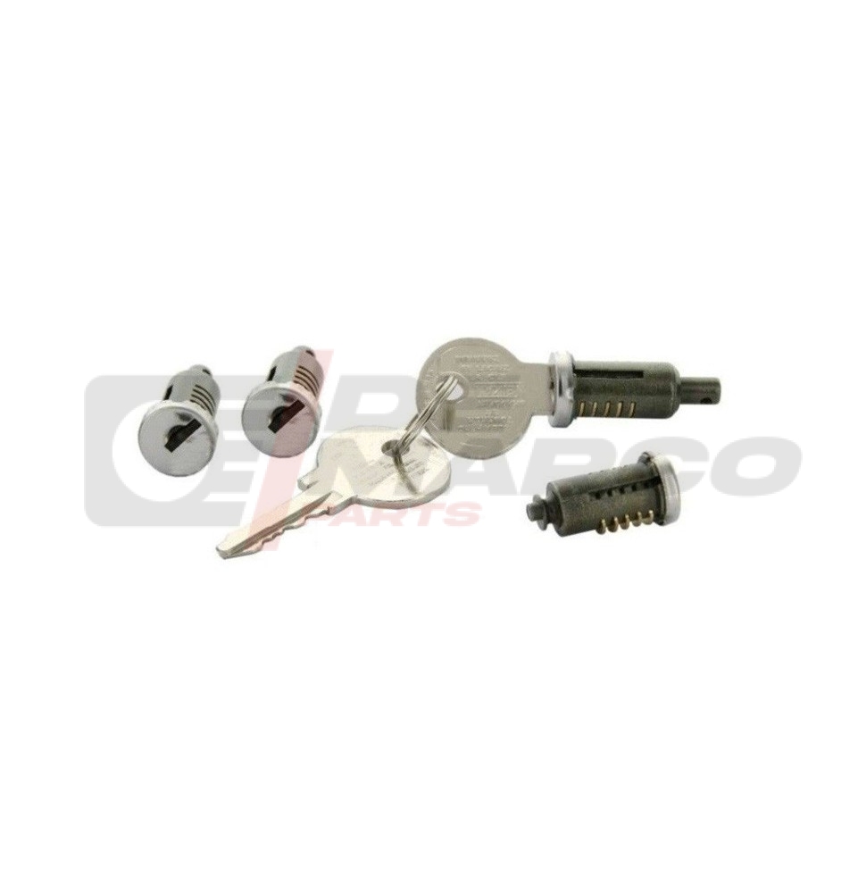 Kit completo 4 cilindretti serrature porte e portellone Renault 4